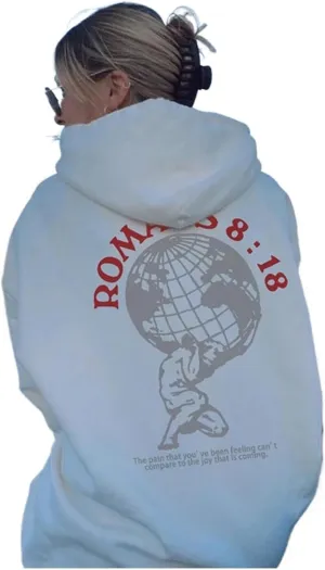 MOLERFO Y2k Hoodies Cute Preppy Pullover Sweater Hooded Women Graphic Hoodies Oversized Graphic Sweatshirts