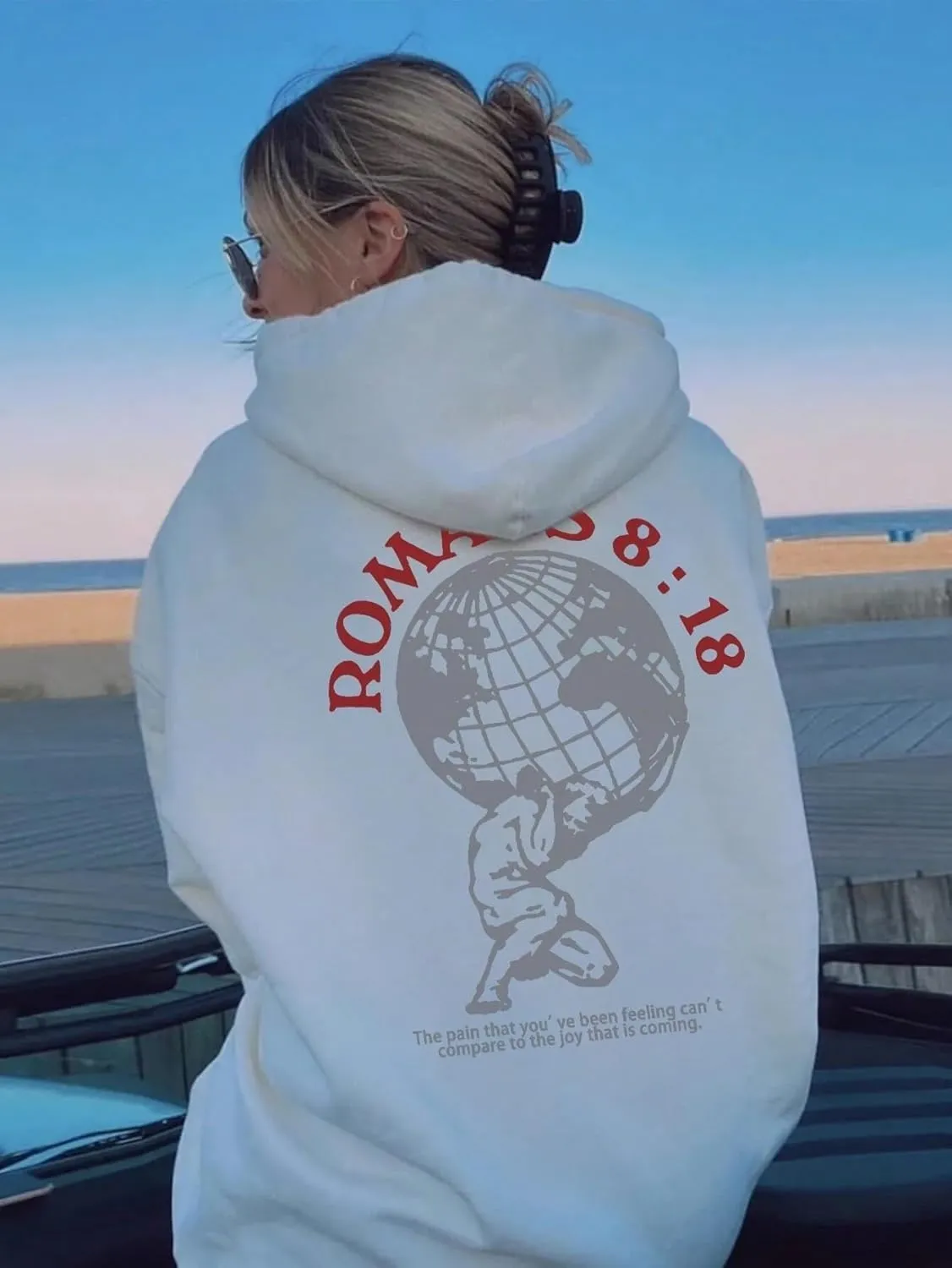MOLERFO Y2k Hoodies Cute Preppy Pullover Sweater Hooded Women Graphic Hoodies Oversized Graphic Sweatshirts