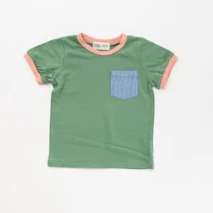 Ringer Pocket Tee, Clover