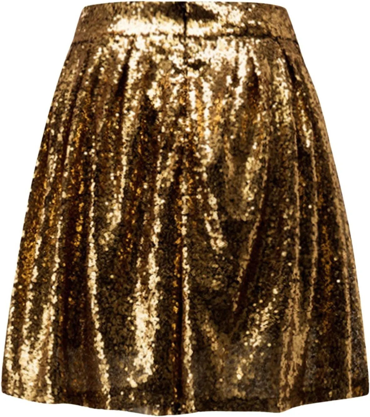 Sequin Skirt Black Short High Waist Pleated Skirts for Women Flare Fashion 2024 Sparkly Skirt Rave Festival