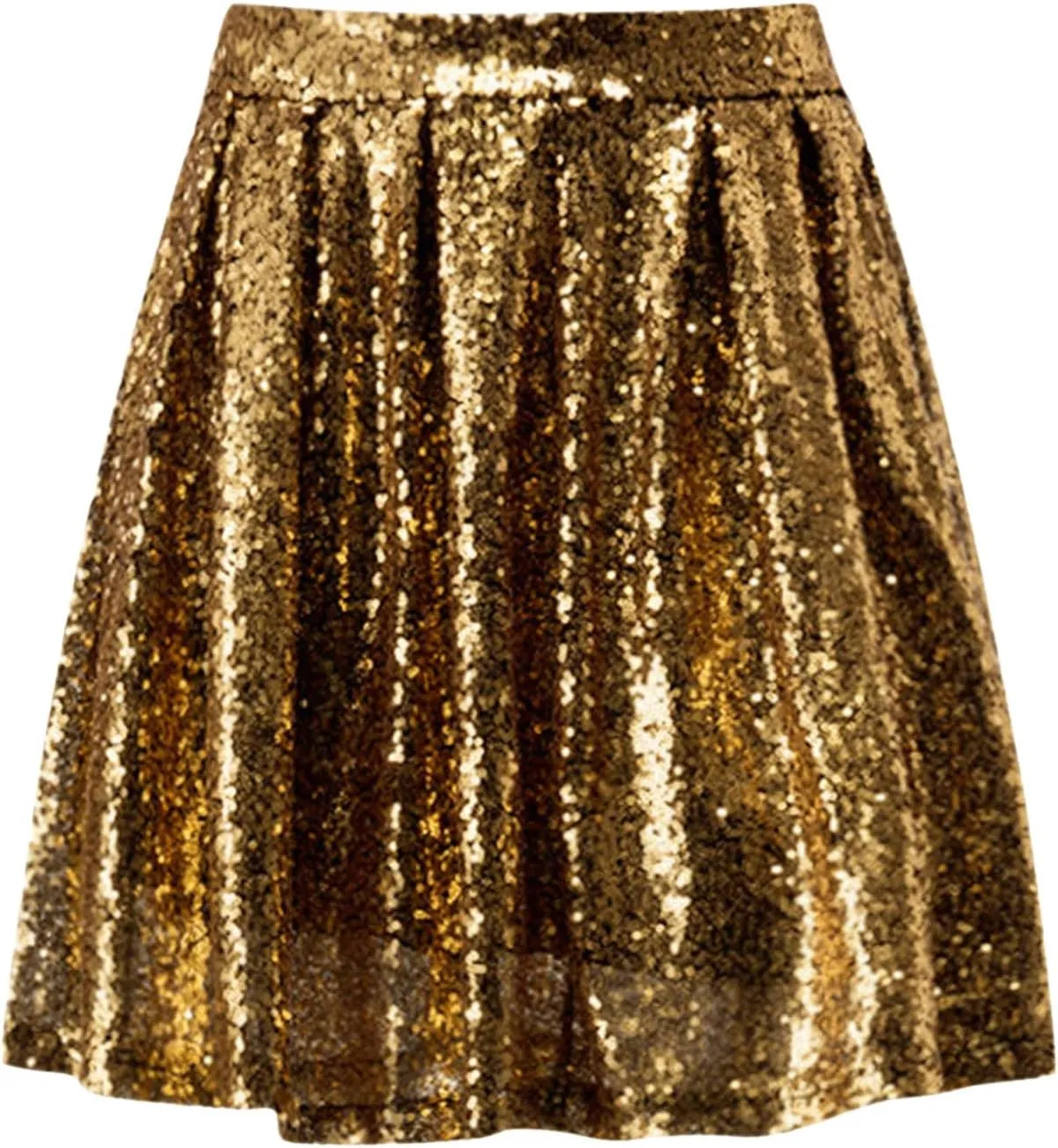 Sequin Skirt Black Short High Waist Pleated Skirts for Women Flare Fashion 2024 Sparkly Skirt Rave Festival