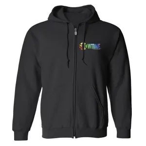 SHOWTIME Pride Logo Fleece Zip-Up Hooded Sweatshirt