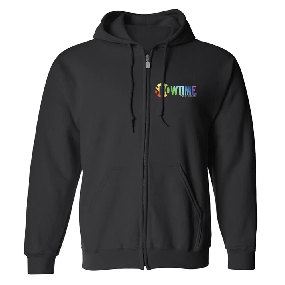 SHOWTIME Pride Logo Fleece Zip-Up Hooded Sweatshirt