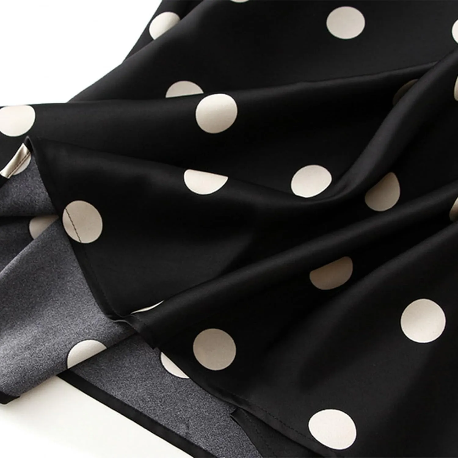 Skirts for Women 2024 Summer High Waist Midi Skirts Polka Dot Pleated Skirt Casual Boho A-Line Swing Flowy Long Skirt