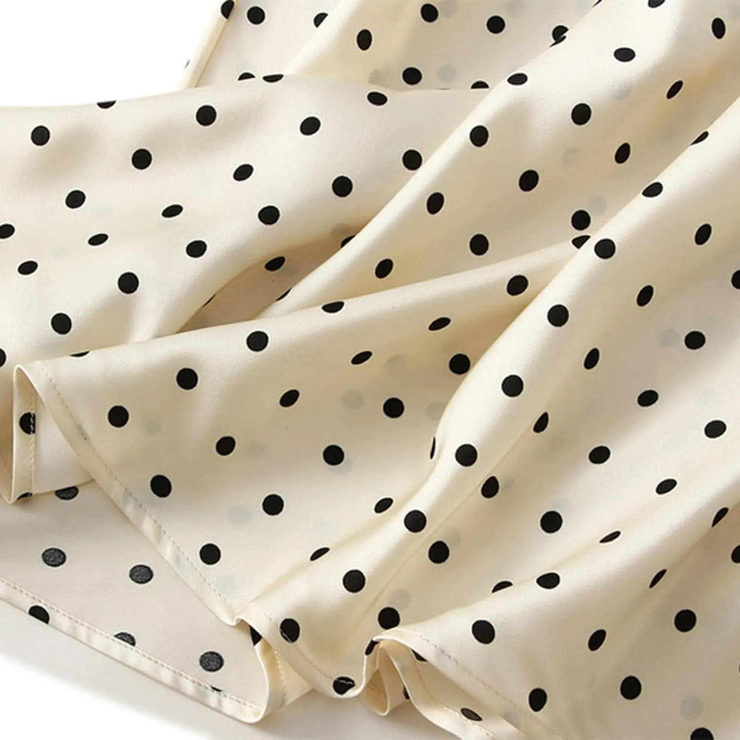 Skirts for Women 2024 Summer High Waist Midi Skirts Polka Dot Pleated Skirt Casual Boho A-Line Swing Flowy Long Skirt