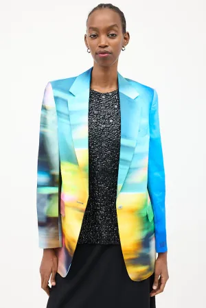 SS 2022 Multicolour Blurry Blazer
