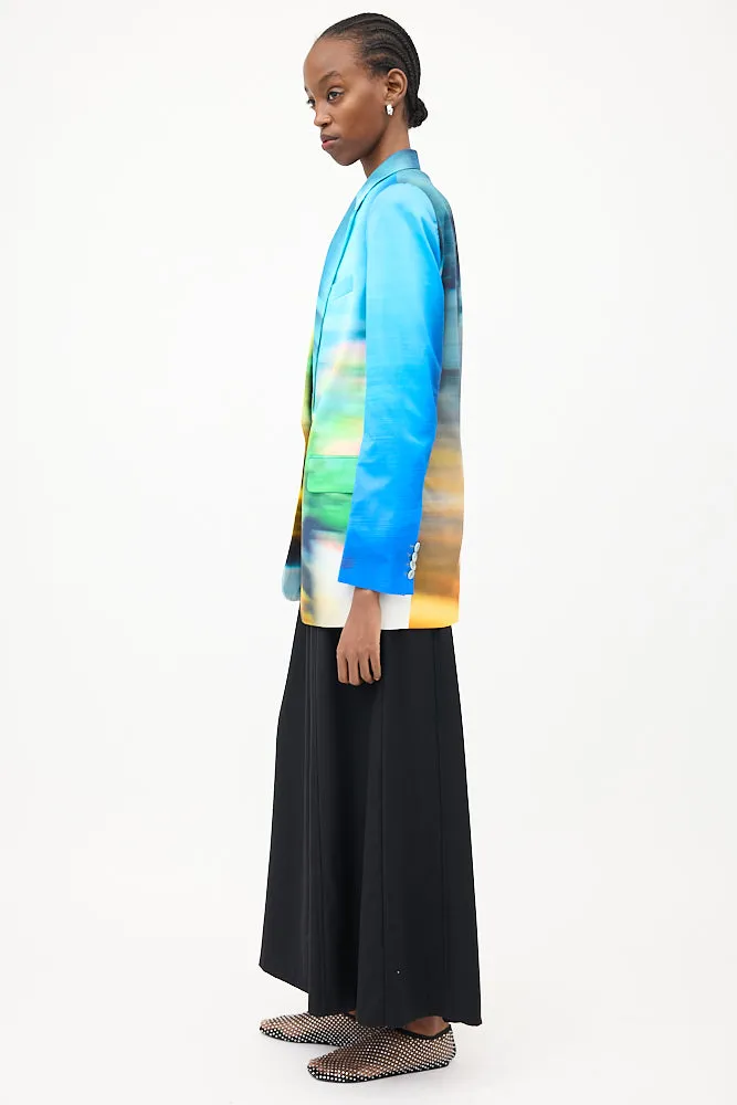 SS 2022 Multicolour Blurry Blazer