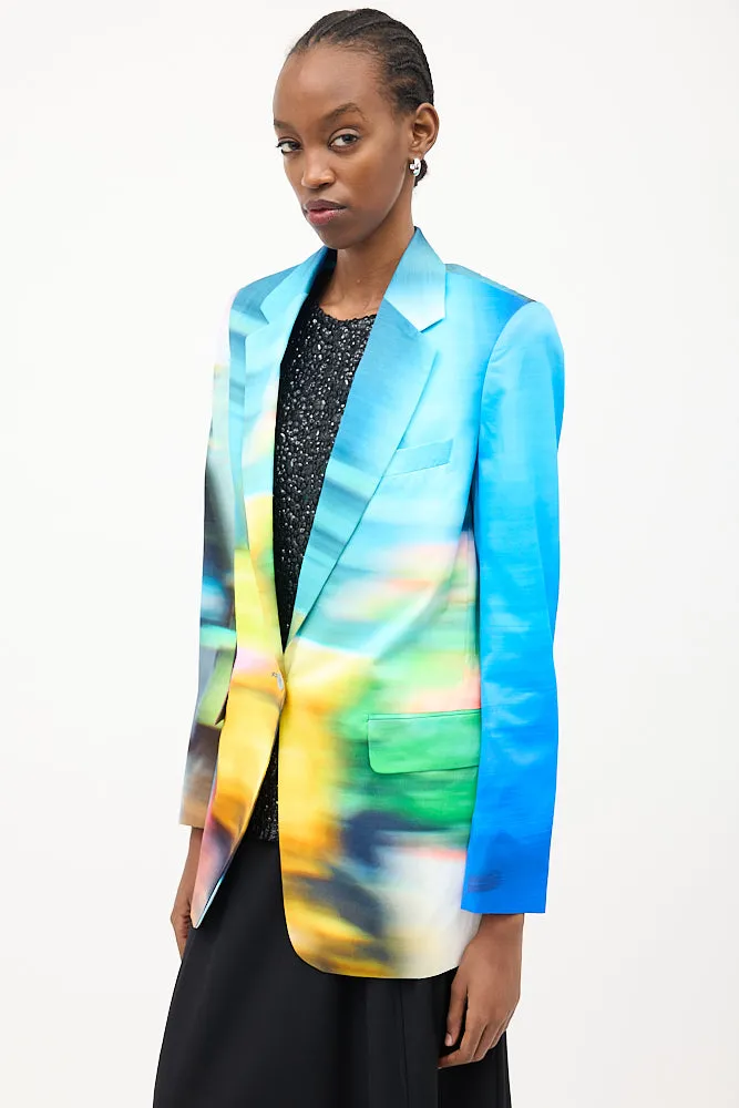 SS 2022 Multicolour Blurry Blazer