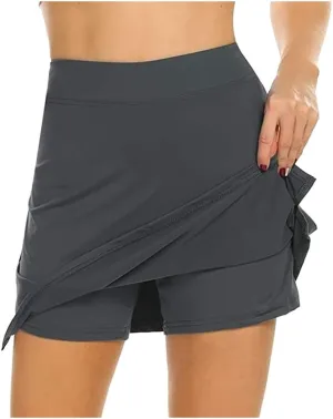 Tennis Skirts for Women with Shorts Athletic Skirt High Waisted Golf Skirt Comfy Summer Skorts Workout Running Skirts