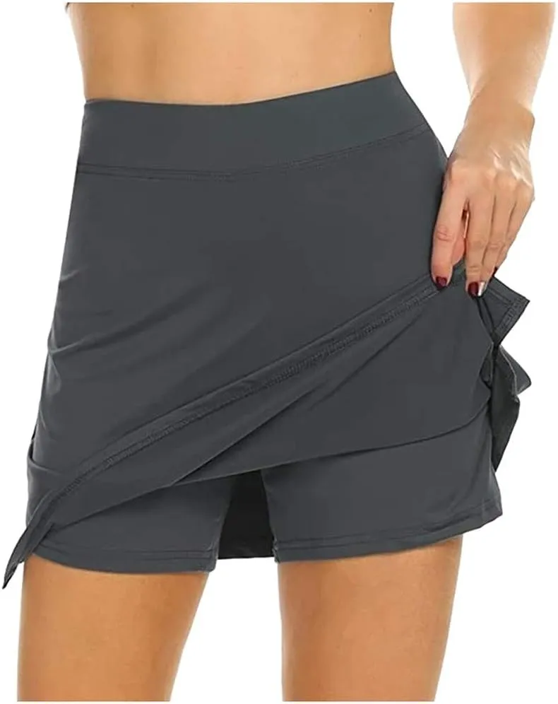 Tennis Skirts for Women with Shorts Athletic Skirt High Waisted Golf Skirt Comfy Summer Skorts Workout Running Skirts