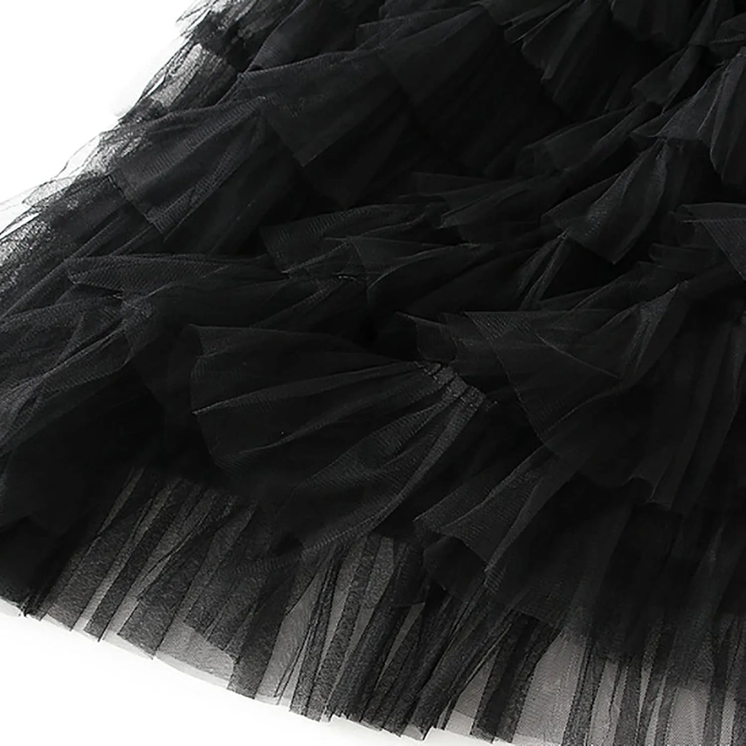 Tutu Skirt for Women Midi Tullu Skirt Bubble Fairy Skirt High Waisted Long Skirt A Line Tiered Tutus Puffy Maxi Skirt