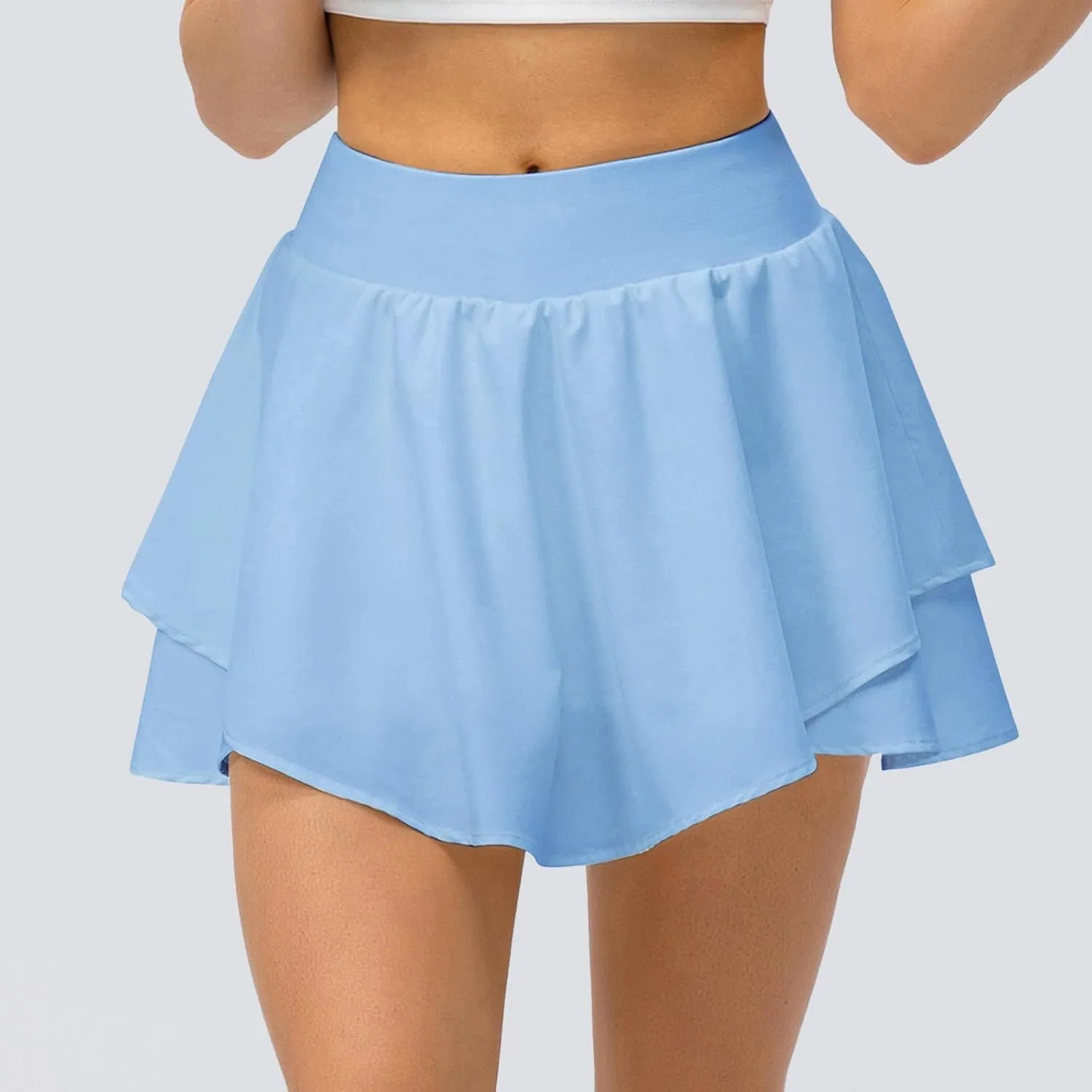Women Tennis Skirt Golf Skorts Athletic High Waisted with Pockets Inner Shorts Sport Workout Pleated Pickleball Skirt