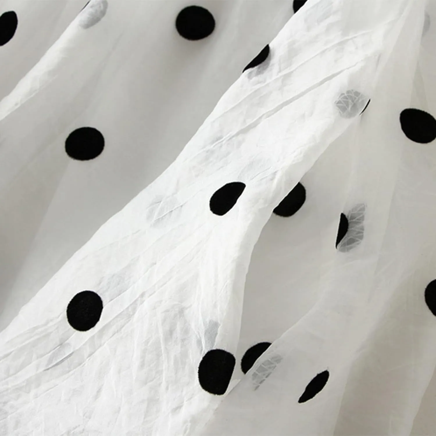 Womens Gauze Skirts Polka Dot Print A Line Swing Midi Skirt Summer Casual Boho Beach Skirts Resort Wear