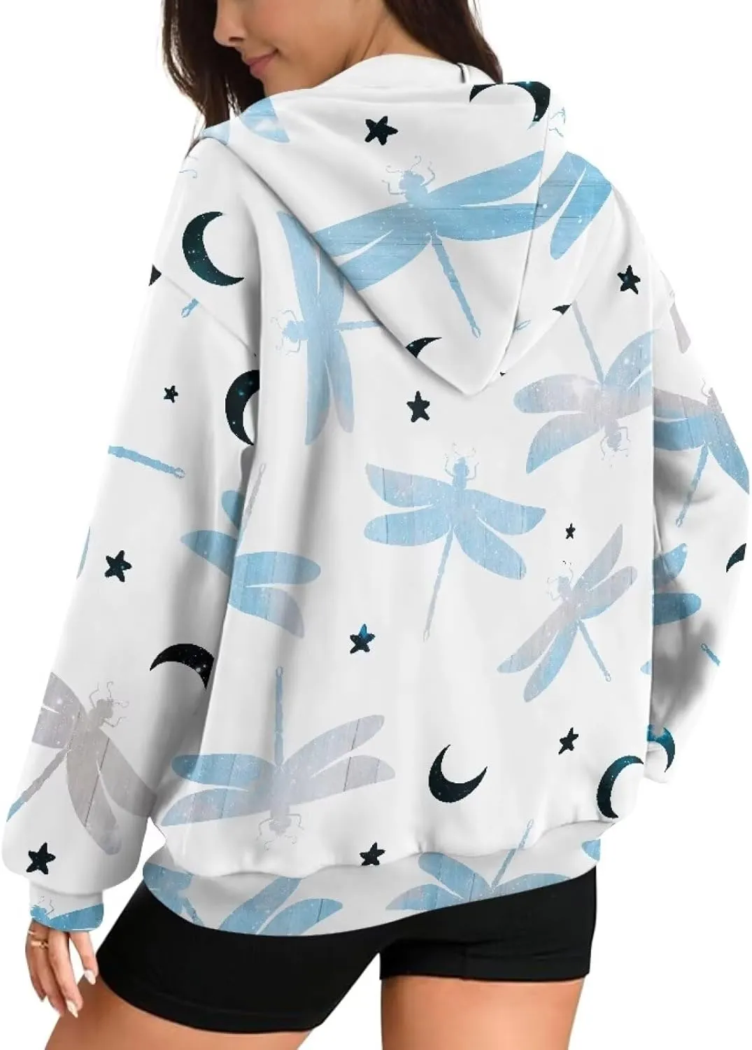 Womens Hoodies Full Zip Long Sleeve Oversized Lightweight Fall Workout Outfits Valentine's Prints