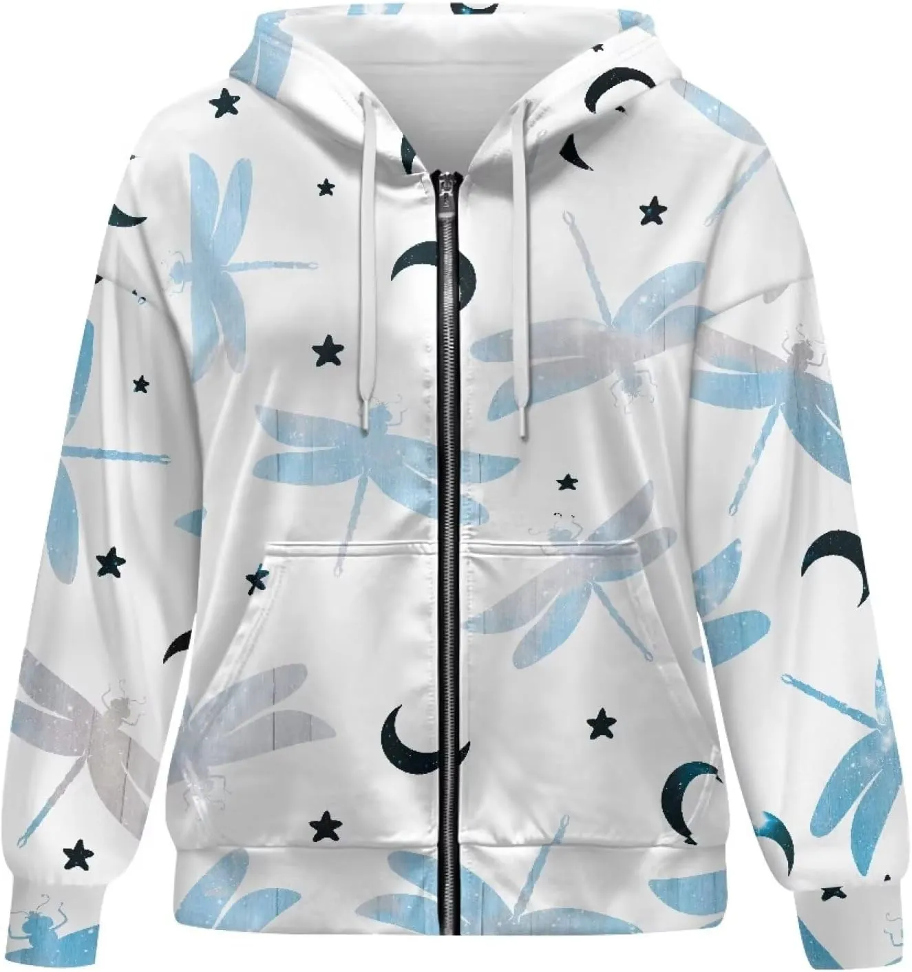 Womens Hoodies Full Zip Long Sleeve Oversized Lightweight Fall Workout Outfits Valentine's Prints