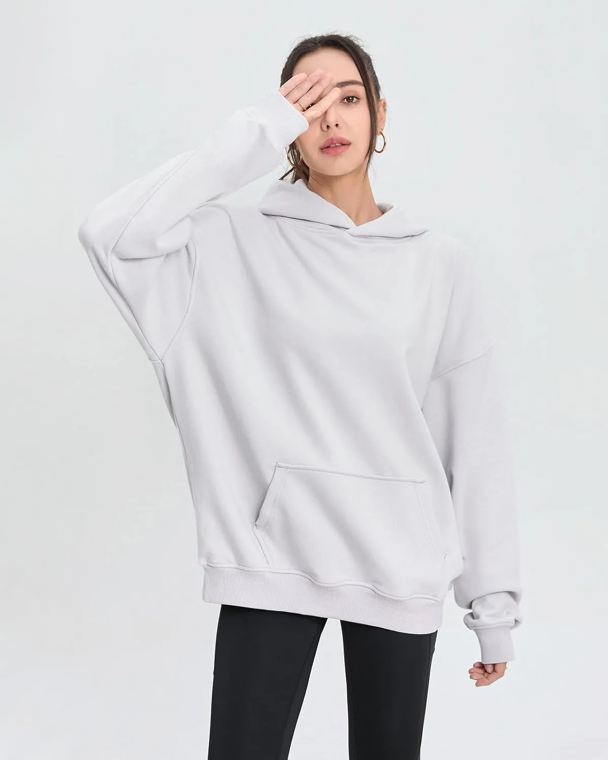 Womens Sweatshirts Hoodies Thin Spring and Fall loose Fashion Comfy Long Sleeve with Pockets Pullover